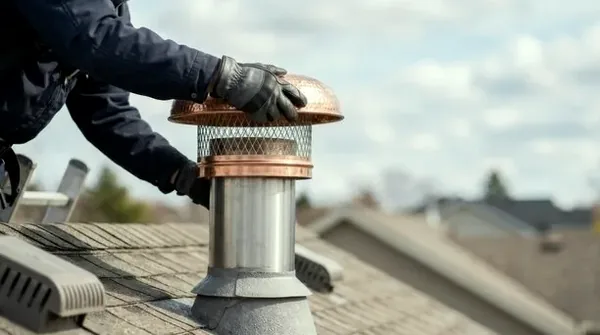 Rain cap installation near Oak Hollow